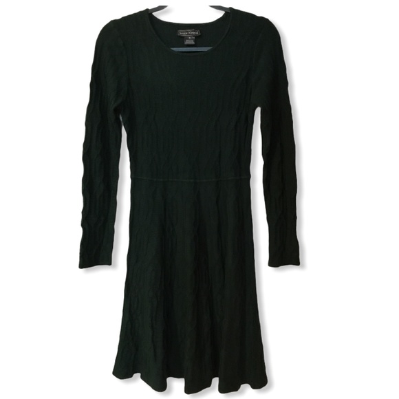 Jessica Howard Hunter Green Fit and Flare Dress - Picture 4 of 5